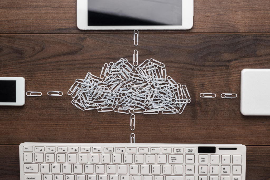 Imagem conceito de cloud service