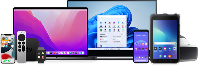different operating systems